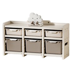 lilikoko 哩哩摳摳 雲屋收納櫃 組合三, 2層, 茉莉白