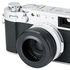 JJC 후지 X100VI X100V X100T X100F 카메라 베이직 원형 후드, 블랙, 1개