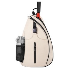 淘氣姐妹 網球包, 1個, 米色