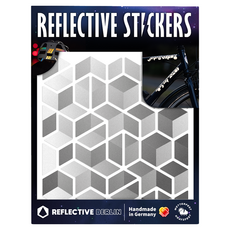 反光柏林反光貼紙 Shape Cubes, 灰色, 1個