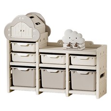 lilikoko 哩哩摳摳 雲屋收納櫃 組合五, 3層, 暮雲灰