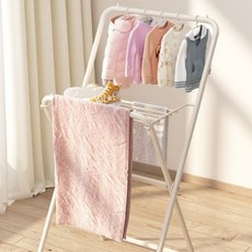 Moneyfull 多用途嬰兒衣物曬衣架, 白色