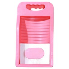 普凱 浴室手洗迷你洗衣板, 1個, 粉紅色