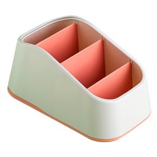 小麥購物 撞色系桌面收納盒 L1136, 橙色, 4層