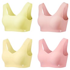 LITTLE RABBIT 無痕U型學生內衣2款 + V型內衣2款套組