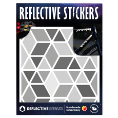 Reflective Berlin 鑽石形狀反光貼紙, 1個, 灰色