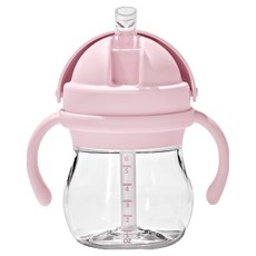 OXO tot 雙手把圓形吸管杯 175ml, 花朵粉紅色, 150ml, 1個