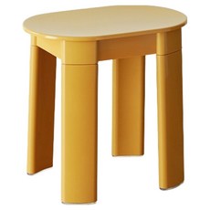 RARA's HOUSE Illips 塑膠彩色椅凳, 1個, 芥末黃