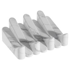 D&O 矽膠自動排水肥皂架, 白色圖案, 1個