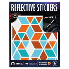 Reflective Berlin 鑽石形狀反光貼紙, 1個, 復古