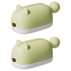 다람쥐 스탠디형 남김없이 치약짜개, 그린, 2개