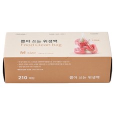 모던하우스 데일리 뽑아쓰는 위생백 25cm x 35cm, 중(M), 210개입, 1개