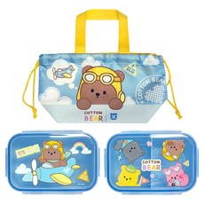 LE BARN 棉花熊野餐便當2件組, 1套, 混合色