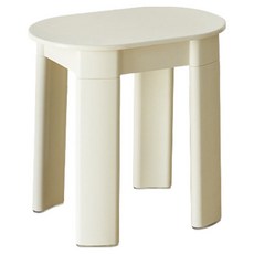 라라하우스 일립스 플라스틱 컬러 스툴, 화이트, 1개