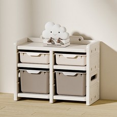 lilikoko 哩哩摳摳 雲屋收納櫃 組合二, 2層, 茉莉白