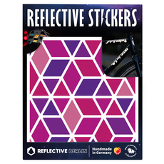 Reflective Berlin 鑽石形狀反光貼紙, 1個, 紫色
