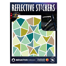 REFLECTIVE BERLIN Shape Kites and Darts AMBER 反光貼紙, 1個, 混合顏色