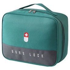 小麥購物 多功能藥品收納包 L2113 大 綠色, 1個