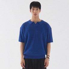 PIANER 經典開領短袖針織衫