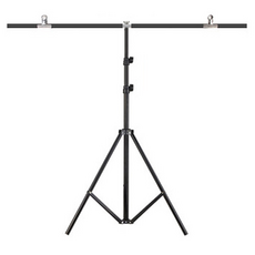 Thumbsmine 背景支架 黑色 200 x 200 cm + 夾子2入組, 1套, 單一商品