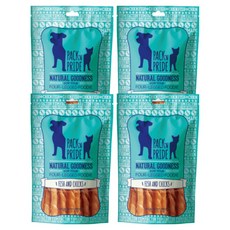 팩앤프라이드 강아지 대구치킨 트위스트, 닭가슴살, 85g, 4개