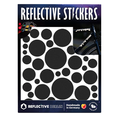 反光柏林反光貼紙 Shape Bubbles, 黑色, 1個