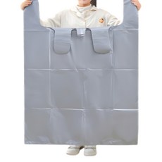 Birebo 大容量衣物棉被大型塑膠袋 銀色 82 x 110 cm, 10個