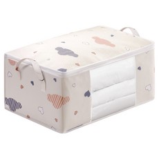 日常重點 棉被織物收納袋, 1個, 象牙白