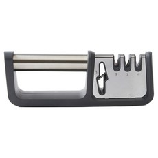 三段式剪刀磨刀器, 1個, 灰色