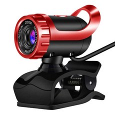 iS 愛思 夾式網路攝影鏡頭 紅色, 1個, DP-480