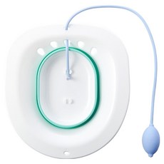 YUNMI 免蹲馬桶坐浴盆/月子護理盆/產婦坐浴盆/通用式馬桶坐盆/痔瘡泡盆/術後護理盆 孕婦/老人, 1個, 綠色