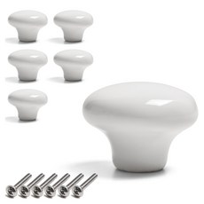 Sonjabisesang 陶瓷基本款1孔把手, 白色, 6個