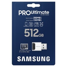 SAMSUNG 三星 PRO Ultimate 附讀卡機, 512GB, 1組