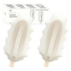 티지엠 이지 리플레이스 교체형 젖병솔 리필 헤드, 아이보리, 2개