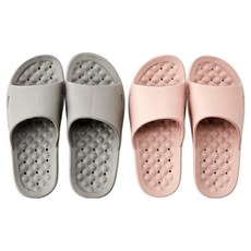 모던하우스 와우 EVA 욕실화 2종 세트, 핑크, 그레이, 1세트