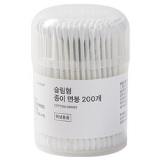 JAJU 細長型紙軸棉花棒, 1個, 200入