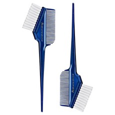 FAWEIO 髮葳鵝 日本白尖毛染髮梳 SM-016II-2-2 2支, 寶藍色, 1組