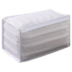 簡約彩色網眼鞋子洗衣袋, 1個, 白色