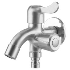 MIRINAE SUS304不鏽鋼快速接頭洗衣機雙出口水龍頭 特大分離式, 1個