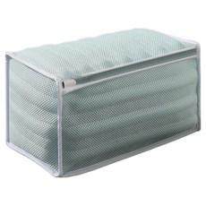 簡約彩色網眼鞋子洗衣袋, 1個, 藍色