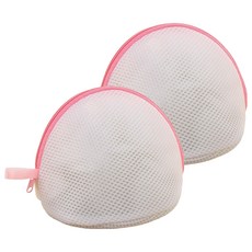 簡約素色網眼內衣洗衣袋, 2個, 白色