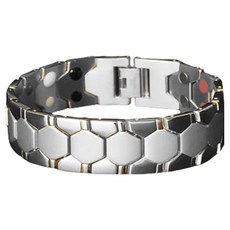 KODACHIEF 남성용 세련된 케어팔찌 실버 18mm, 1개