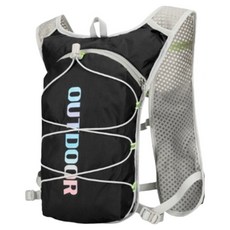 多用途運動跑步輕量後背包, 黑色, 1個