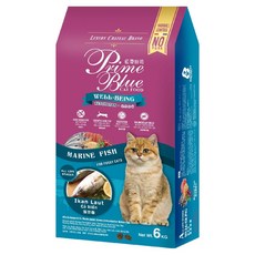 LCB 藍帶廚坊 海洋魚配方健康挑嘴貓糧, 1袋, 6kg, 海洋魚肉