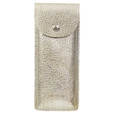 ARDIUM 天然皮革鉛筆盒, 銀色, 1個