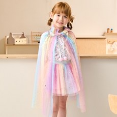 Modern House 女童公主角色扮演紗質斗篷