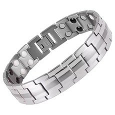 KODACHIEF 개성만점 전자석 케어 팔찌 실버 225 x 15 mm, 1개