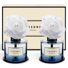 시즈넬 차량용 디퓨저 화이트 로즈 블루 120ml 본품, 2개, 맥놀리아