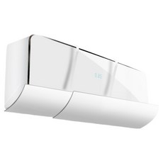 Hataesmall 現代風冷氣擋風板 伸縮式 純白 免打孔 升級版 擋風板 70~90cm 70 x 17 cm, 1個, 單一商品