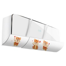 Hataesmall 時尚冷氣擋風板 伸縮式 Hole Tiger SsaengSsaeng 無孔升級擋風板 70~90cm 70 x 17 cm, 1個, 單一商品